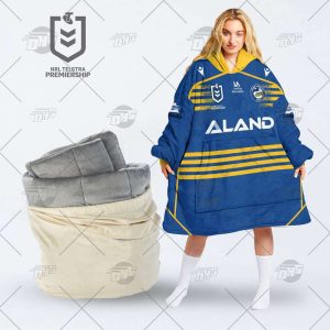 Personalized NRL Parramatta Eels oodie blanket hoodie snuggie hoodies for all family
