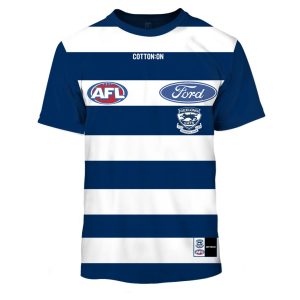 MON YOURNAME AFL20GeelongC tee front