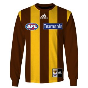MON YOURNAME AFL20HawthornsH long sleeve front