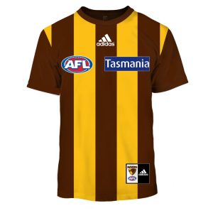 MON YOURNAME AFL20HawthornsH tee front