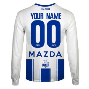 MON YOURNAME AFL20KangaroosC long sleeve back