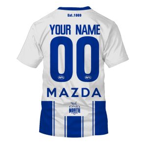 MON YOURNAME AFL20KangaroosC tee back