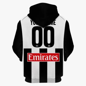 MON YOURNAME AFL20MagpiesC hoodie zip back