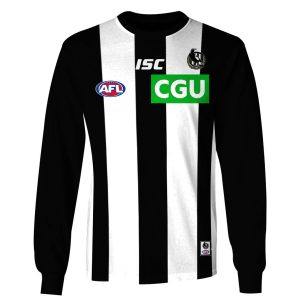 MON YOURNAME AFL20MagpiesC long sleeve front