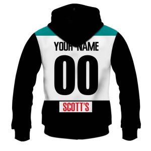 MON YOURNAME AFLVintage023LOGO hoodie zip back