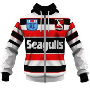 MON YOURNAME NRLVintage019 hoodie zip front
