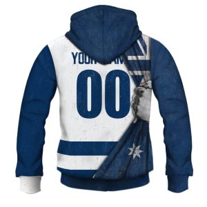 MON YOURNAME T44 AFLGeelong hoodie zip back