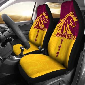 NRL Brisbane Broncos Aboriginal Car Seat Covers 2