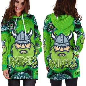 NRL Canberra Raiders Indigenous Women Hoodie Dress 2
