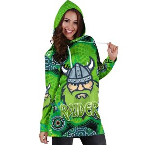 NRL Canberra Raiders Indigenous Women Hoodie Dress 4