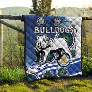 NRL Canterbury Bankstown Bulldogs Indigenous Quilt Blanket 1540