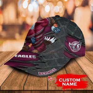 NRL Manly Warringah Sea Eagles Mascot Custom Name Classic Cap 2