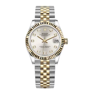 Rolex Datejust 278273 Steel And Yellow Gold Silver With Diamond Dial Replica 2