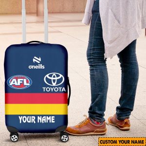 afl adelaide crows custom name 2024 home jersey luggage cover 5042