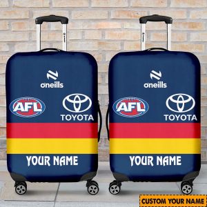 afl adelaide crows custom name 2024 home jersey luggage cover 5046