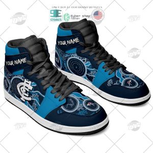 afl carlton blues custom name indigenous air jordan 1 high sneakers 0738