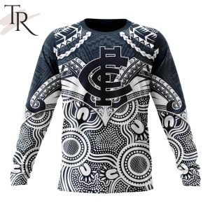 afl carlton football club special indigenous mix polynesian design hoodie 6 e1UBH