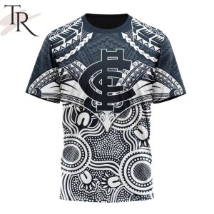 afl carlton football club special indigenous mix polynesian design hoodie 8 bx28b