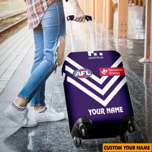 afl fremantle dockers custom name 2024 home jersey luggage cover 4851