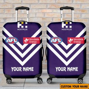 afl fremantle dockers custom name 2024 home jersey luggage cover 4858