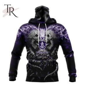 afl fremantle dockers special skull art design hoodie 4 1JEOV