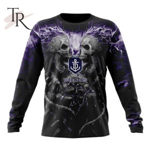 afl fremantle dockers special skull art design hoodie 6 ddIa0