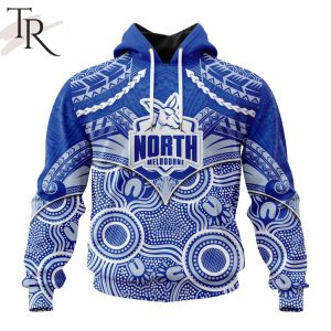AFL North Melbourne Football Club Special Indigenous Mix Polynesian Design Hoodie – Torunstyle
