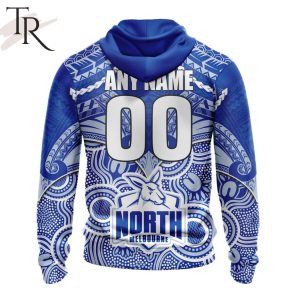 afl north melbourne football club special indigenous mix polynesian design hoodie 3 dSVPQ