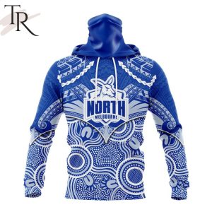 afl north melbourne football club special indigenous mix polynesian design hoodie 4 fR4w7