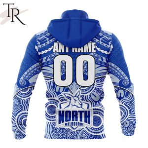 afl north melbourne football club special indigenous mix polynesian design hoodie 5 fSEEp