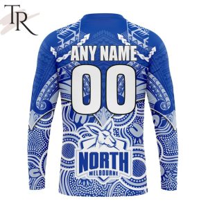afl north melbourne football club special indigenous mix polynesian design hoodie 7 tjzdF
