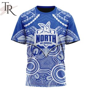 afl north melbourne football club special indigenous mix polynesian design hoodie 8 ZpM2a