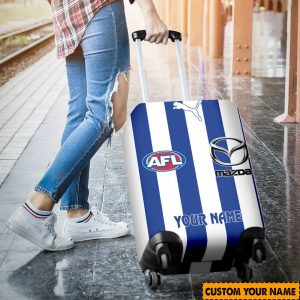 afl north melbourne kangaroos custom name 2024 home jersey luggage cover 4355