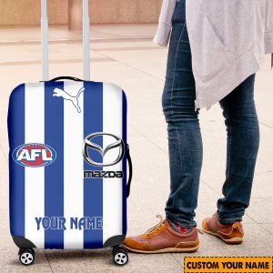 afl north melbourne kangaroos custom name 2024 home jersey luggage cover 4404