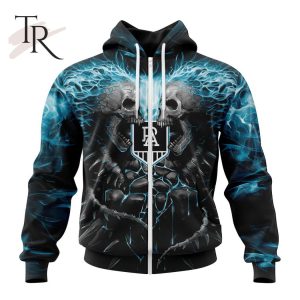afl port adelaide football club special skull art design hoodie 2 lSAIf