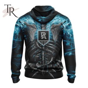 afl port adelaide football club special skull art design hoodie 3 x3mPv