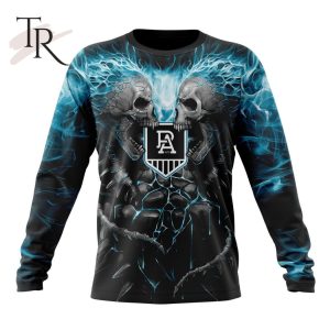 afl port adelaide football club special skull art design hoodie 6 6zAHY