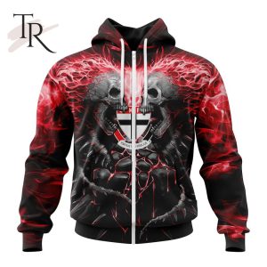 afl st kilda football club special skull art design hoodie 2 CaDeJ