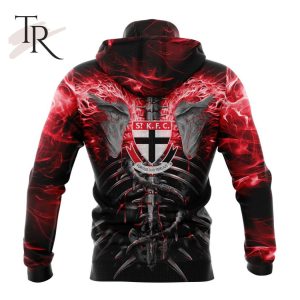 afl st kilda football club special skull art design hoodie 5 b03xP