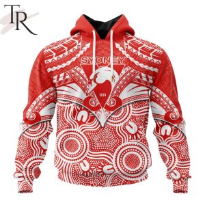 AFL Sydney Swans Special Indigenous Mix Polynesian Design Hoodie – Torunstyle