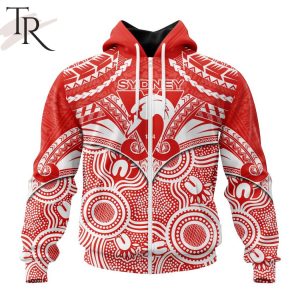 afl sydney swans special indigenous mix polynesian design hoodie 2 WR5ri