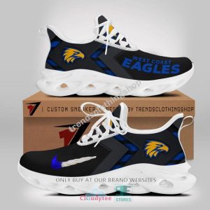 afl west coast eagles black blue max soul shoes 2604