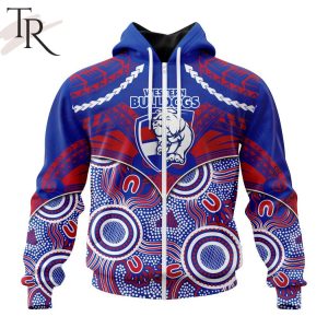 afl western bulldogs special indigenous mix polynesian design hoodie 2 lldQC