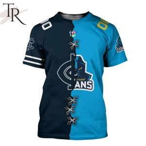 afl x nrl special design collection select any 2 teams to mix and match t shirt 10 jONjz