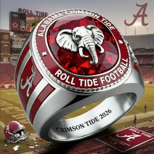 alabama crimson tide roll tide football 2026 commemorative ring 3 zvc4J