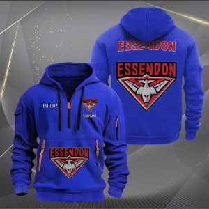 auspiritmerch essendon personalized sports hoodie zipper gift for fans mfomm
