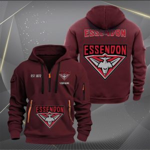 AFL Essendon Personalized Half-zip Hoodie Gift For Fans