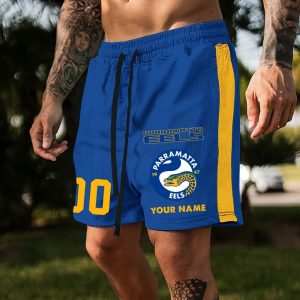 Parramatta Eels Custom Name And Number Short Pants Gift For Fans v2