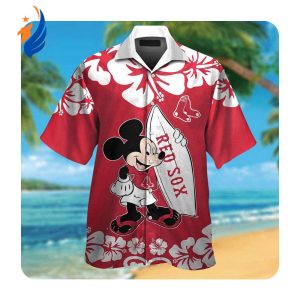 Shop the Limited Edition Boston Red Sox Mickey Mouse Hawaii Shirt – Perfect Summer Button Up for Men & Women