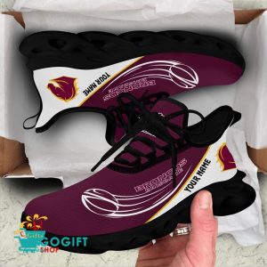 brisbane broncos custom name new edition max soul shoes 1420